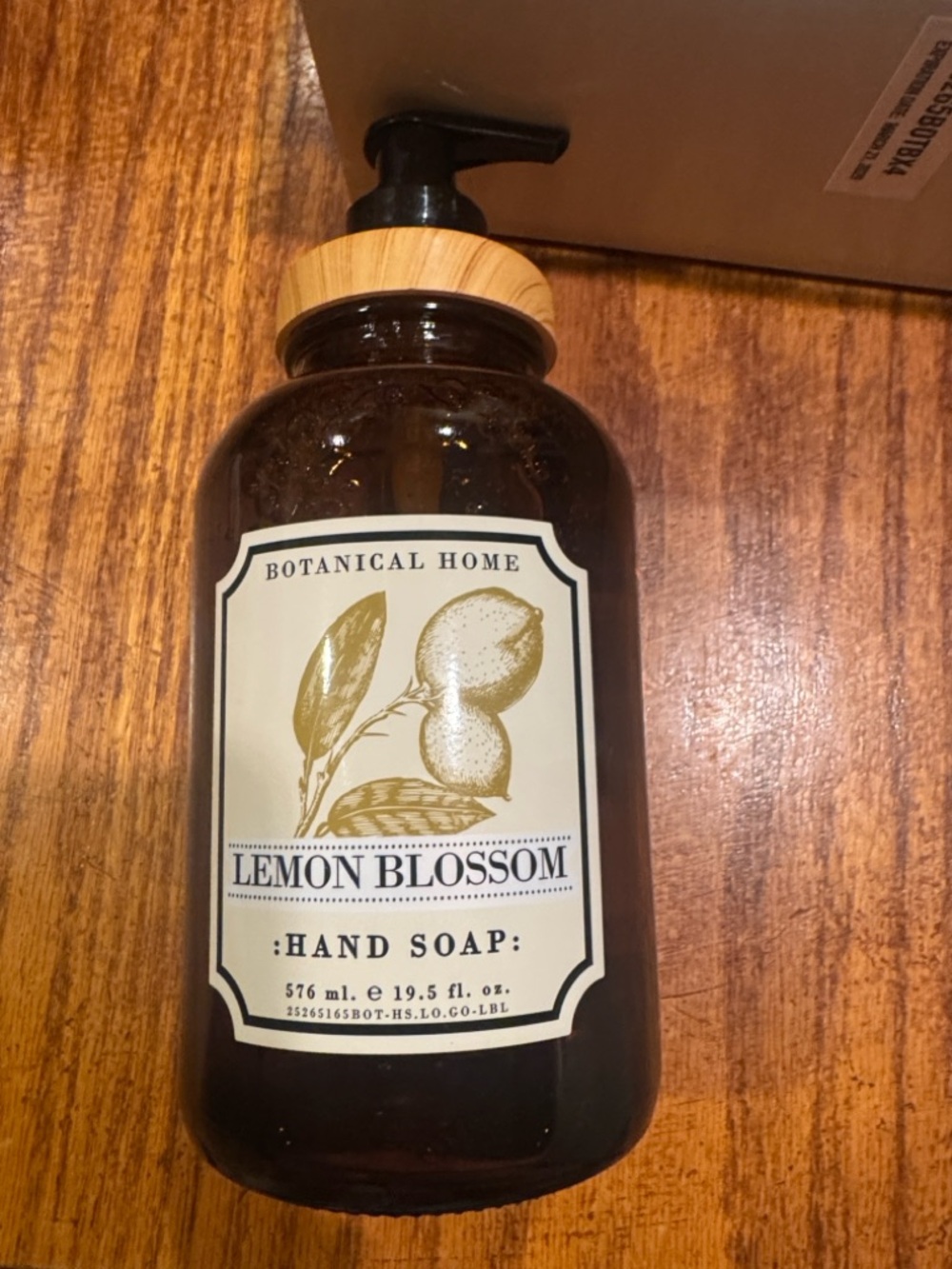 Botanical Home Lemon Blossom Hand Soap - Amber Bottle
